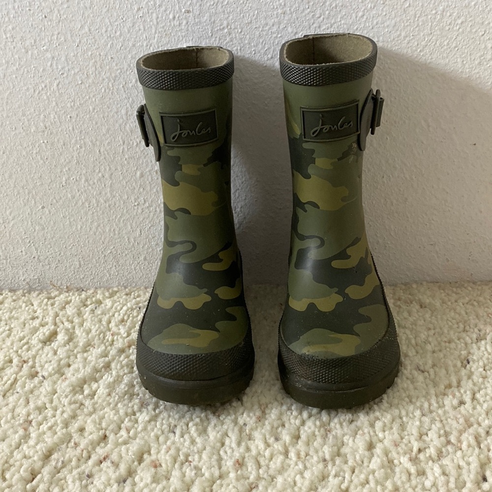 Joules toddler rubber rain boots